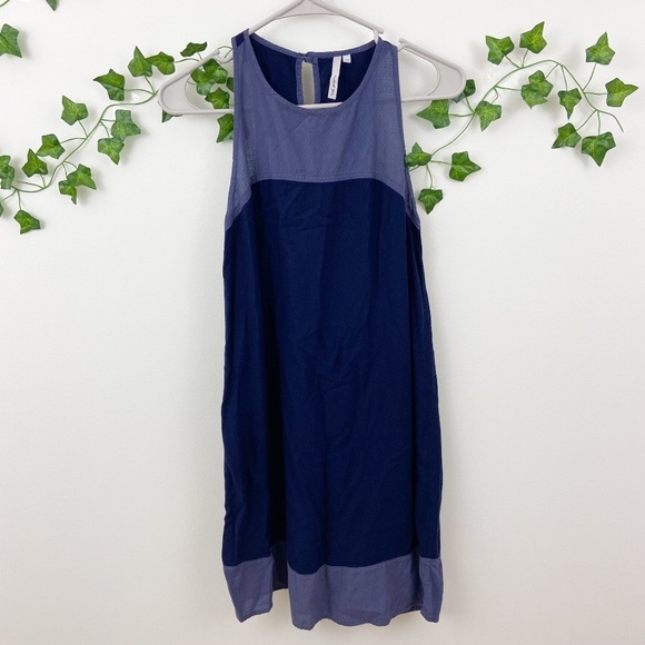 Michael Stars blue sleeveless mini shift dress XS - Picture 1 of 3